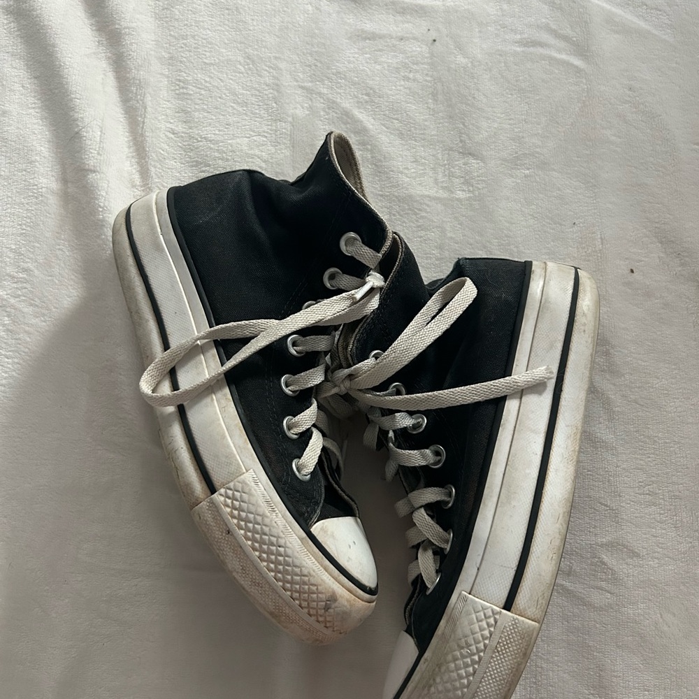 Classic Black High-Top Sneakers